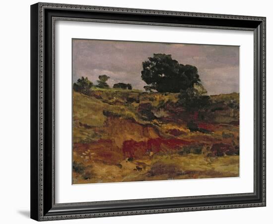 Sketch for a Landscape, 'View in Bedfordshire', C.1890-Frederick Leighton-Framed Giclee Print