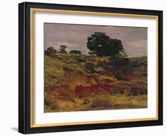 Sketch for a Landscape, 'View in Bedfordshire', C.1890-Frederick Leighton-Framed Giclee Print