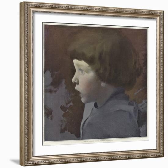 Sketch for a Portrait of a Child-Paul Albert Besnard-Framed Giclee Print