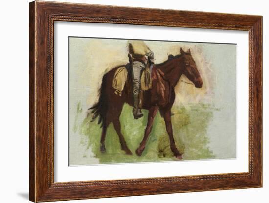 Sketch for Cowboys in the Badlands-Thomas Cowperthwait Eakins-Framed Giclee Print