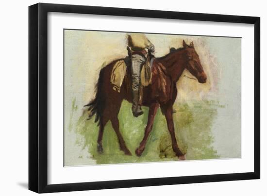 Sketch for Cowboys in the Badlands-Thomas Cowperthwait Eakins-Framed Giclee Print