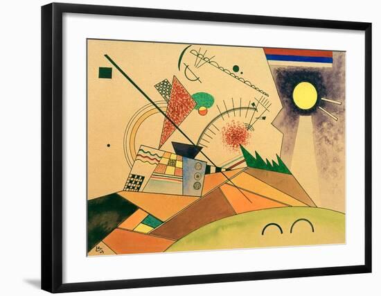 Sketch for Moving Silence, 1923-Wassily Kandinsky-Framed Giclee Print