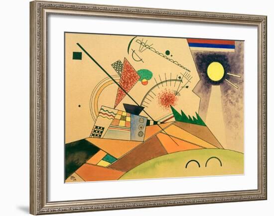 Sketch for Moving Silence, 1923-Wassily Kandinsky-Framed Giclee Print