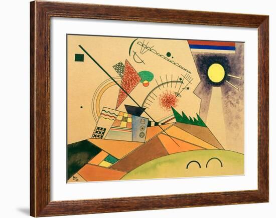 Sketch for Moving Silence, 1923-Wassily Kandinsky-Framed Giclee Print