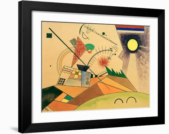 Sketch for Moving Silence, 1923-Wassily Kandinsky-Framed Giclee Print