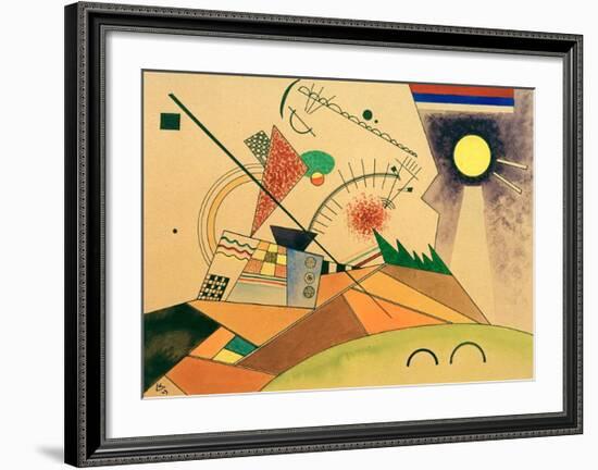 Sketch for Moving Silence, 1923-Wassily Kandinsky-Framed Giclee Print