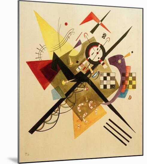 Sketch for On White II, 1922-Wassily Kandinsky-Mounted Giclee Print