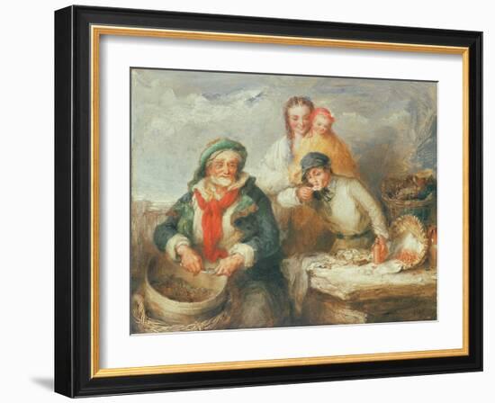 Sketch for 'Oysters, Young Sir?'-Henry Perlee Parker-Framed Giclee Print