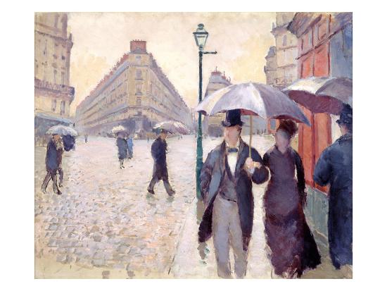 Sketch For Paris Street Rainy Day 1877 Giclee Print Gustave Caillebotte Art Com