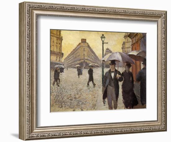 Sketch for Paris Street; Rainy Day, 1877-Gustave Caillebotte-Framed Giclee Print
