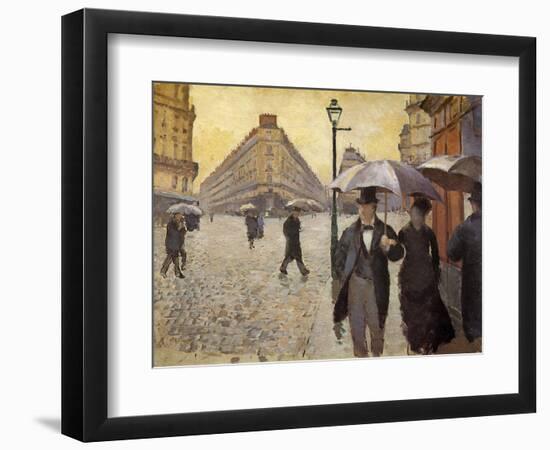 Sketch for Paris Street; Rainy Day, 1877-Gustave Caillebotte-Framed Giclee Print