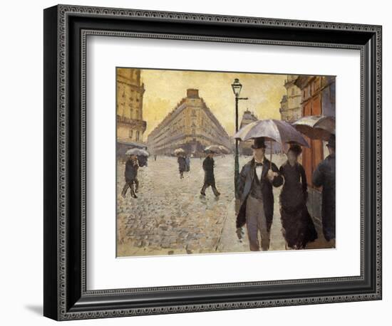 Sketch for Paris Street; Rainy Day, 1877-Gustave Caillebotte-Framed Giclee Print