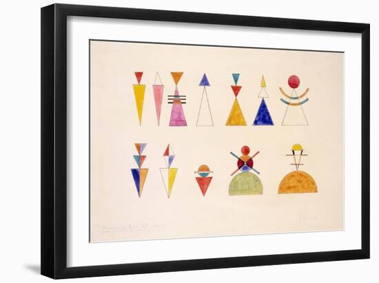 Sketch for Picture XVI the Great Gate of Kiev (1928)-Wassily Kandinsky-Framed Art Print