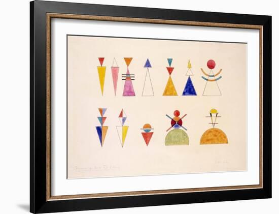 Sketch for Picture XVI the Great Gate of Kiev (1928)-Wassily Kandinsky-Framed Art Print