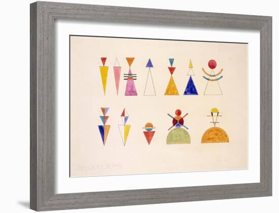 Sketch for Picture XVI the Great Gate of Kiev (1928)-Wassily Kandinsky-Framed Art Print