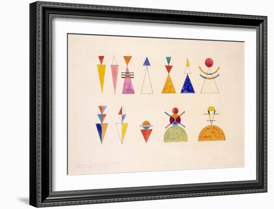 Sketch for Picture XVI the Great Gate of Kiev (1928)-Wassily Kandinsky-Framed Art Print