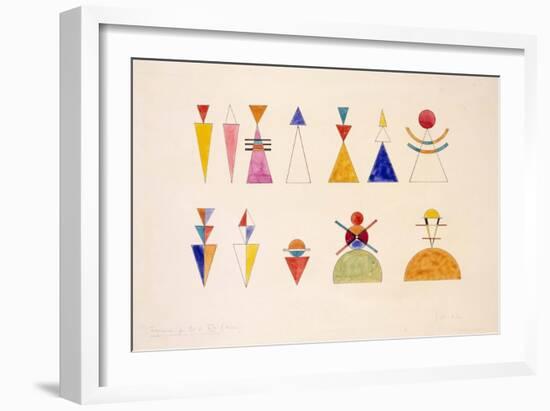 Sketch for Picture XVI the Great Gate of Kiev (1928)-Wassily Kandinsky-Framed Art Print