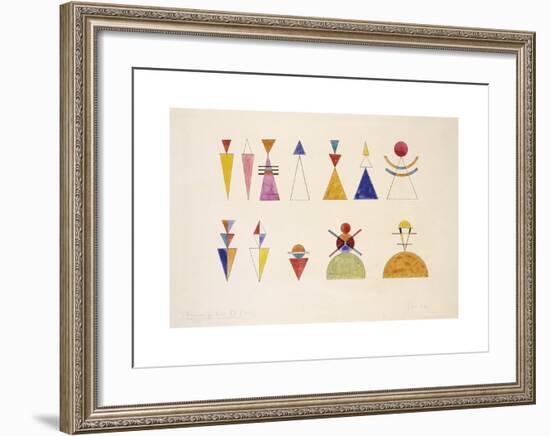 Sketch for Picture XVI. The Great Tower of Kiev, 1924-Wassily Kandinsky-Framed Premium Giclee Print