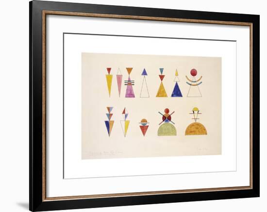 Sketch for Picture XVI. The Great Tower of Kiev, 1924-Wassily Kandinsky-Framed Premium Giclee Print