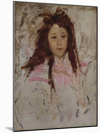 Sketch for Portrait of Agnes, Age Six-Mary Cassatt-Mounted Giclee Print