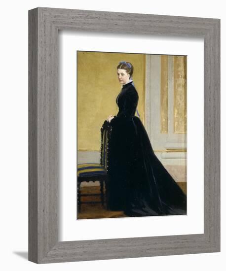 Sketch for Portrait of Lady-Antonio Ciseri-Framed Giclee Print