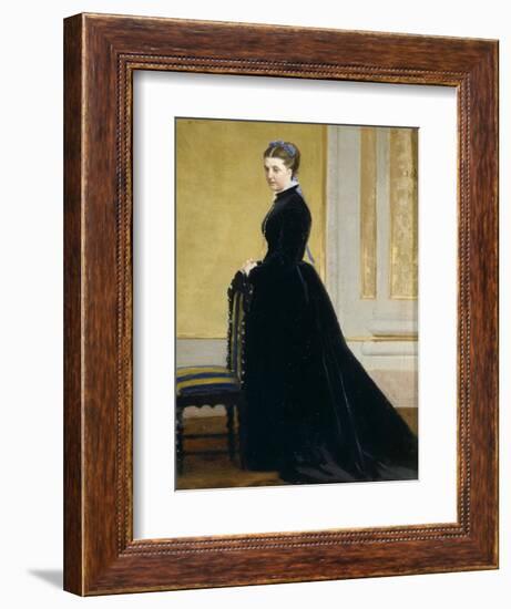 Sketch for Portrait of Lady-Antonio Ciseri-Framed Giclee Print