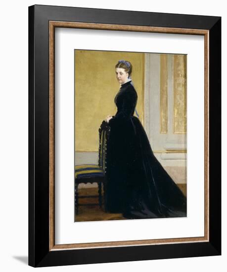 Sketch for Portrait of Lady-Antonio Ciseri-Framed Giclee Print