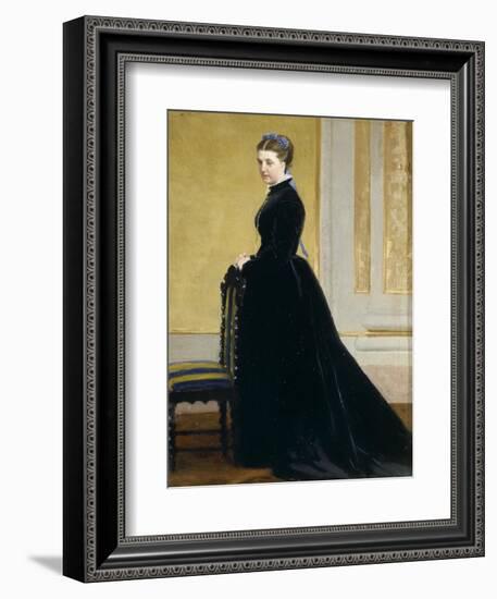 Sketch for Portrait of Lady-Antonio Ciseri-Framed Giclee Print