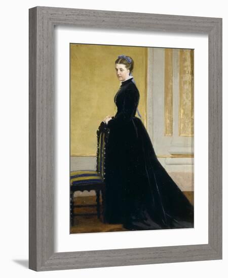 Sketch for Portrait of Lady-Antonio Ciseri-Framed Giclee Print