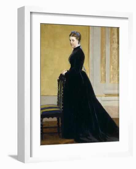 Sketch for Portrait of Lady-Antonio Ciseri-Framed Giclee Print