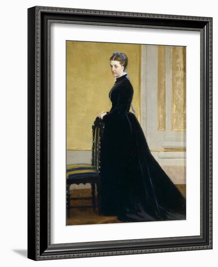 Sketch for Portrait of Lady-Antonio Ciseri-Framed Giclee Print