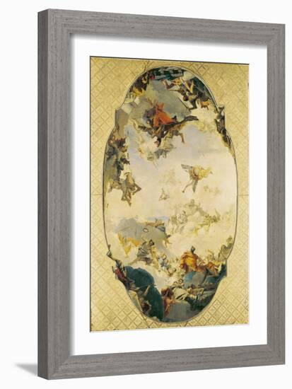 Sketch for the Apotheosis of the Pisani Family, 1760-Giovanni Battista Tiepolo-Framed Giclee Print