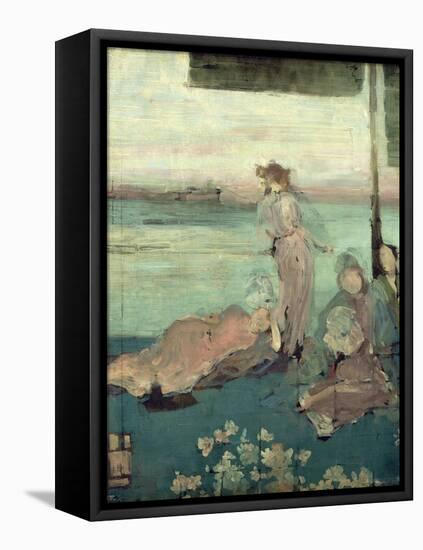 Sketch for 'The Balcony' (Oil on Panel)-James Abbott McNeill Whistler-Framed Premier Image Canvas