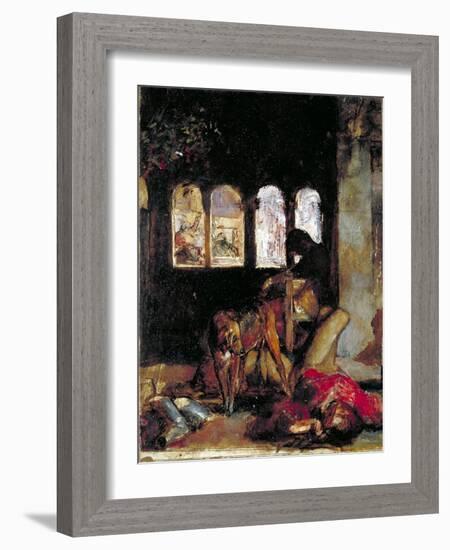 Sketch for the Eve of St Agnes, C1847-William Holman Hunt-Framed Giclee Print