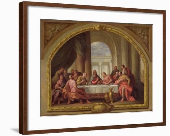 Sketch for 'The Last Supper', St. Mary's, Weymouth, Formerly Attributed to Antonio Verrio…-Sir James Thornhill-Framed Giclee Print