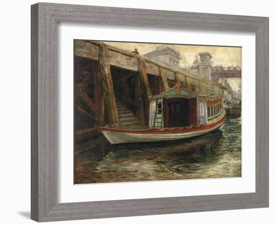 Sketch for 'The Lord Mayor's Barge', 1891-Ralph Hedley-Framed Giclee Print