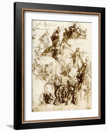 Sketch for the Martyrdom of St George, 1913-Paolo Veronese-Framed Giclee Print