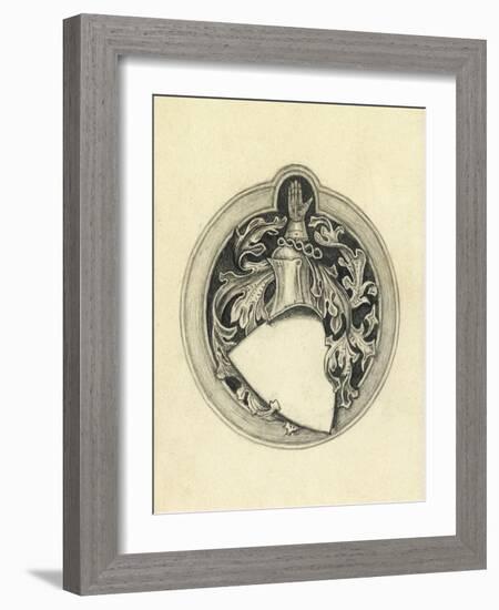 Sketch for the Millais Coat of Arms-John Everett Millais-Framed Giclee Print