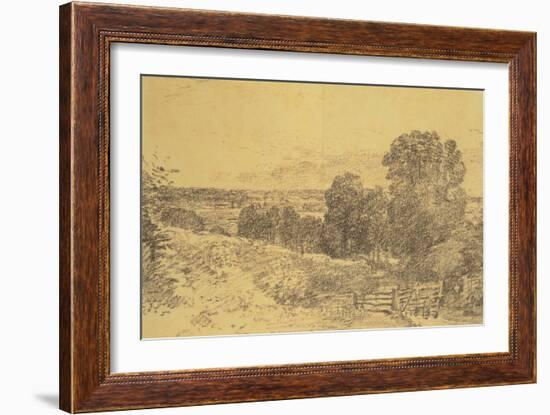 Sketch for the Painting Entrance to Fen Lane-John Constable-Framed Giclee Print