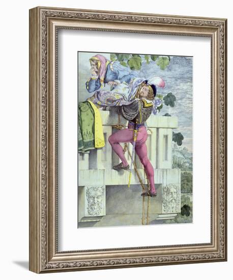 Sketch for the Passions.. Love, 1853 (Pen, Ink, W/C and Graphite on Paper)-Richard Dadd-Framed Premium Giclee Print