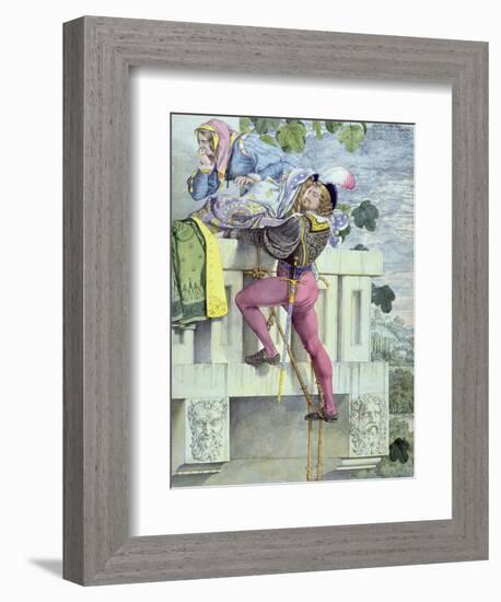 Sketch for the Passions.. Love, 1853 (Pen, Ink, W/C and Graphite on Paper)-Richard Dadd-Framed Premium Giclee Print