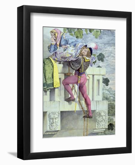 Sketch for the Passions.. Love, 1853 (Pen, Ink, W/C and Graphite on Paper)-Richard Dadd-Framed Premium Giclee Print