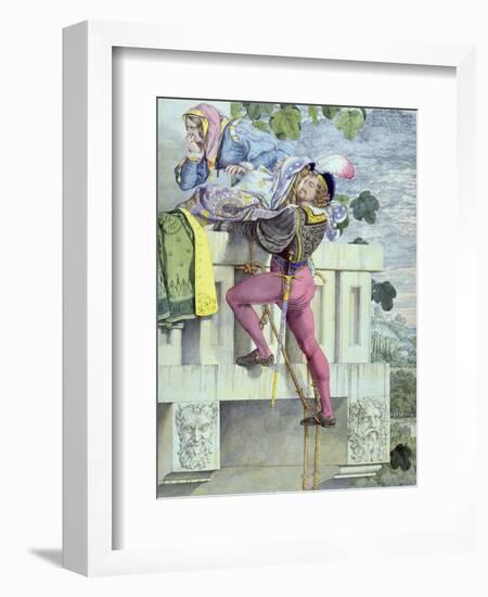 Sketch for the Passions.. Love, 1853 (Pen, Ink, W/C and Graphite on Paper)-Richard Dadd-Framed Premium Giclee Print