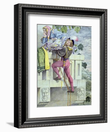 Sketch for the Passions.. Love, 1853 (Pen, Ink, W/C and Graphite on Paper)-Richard Dadd-Framed Premium Giclee Print