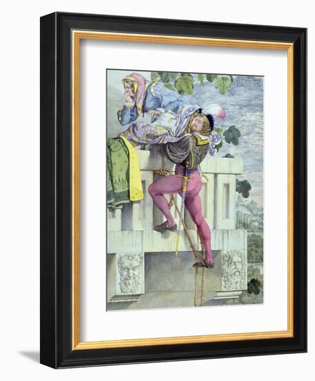 Sketch for the Passions.. Love, 1853 (Pen, Ink, W/C and Graphite on Paper)-Richard Dadd-Framed Premium Giclee Print