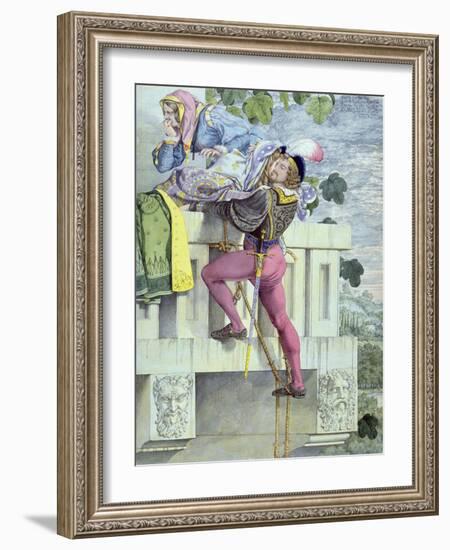 Sketch for the Passions.. Love, 1853 (Pen, Ink, W/C and Graphite on Paper)-Richard Dadd-Framed Giclee Print