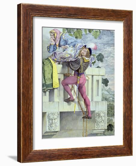Sketch for the Passions.. Love, 1853 (Pen, Ink, W/C and Graphite on Paper)-Richard Dadd-Framed Giclee Print