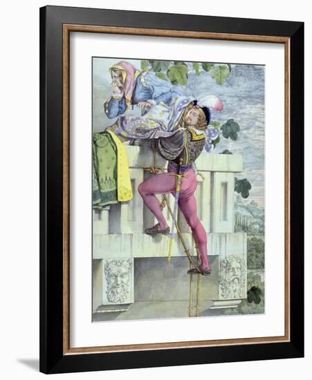 Sketch for the Passions.. Love, 1853 (Pen, Ink, W/C and Graphite on Paper)-Richard Dadd-Framed Giclee Print