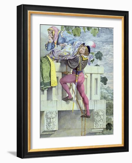 Sketch for the Passions.. Love, 1853 (Pen, Ink, W/C and Graphite on Paper)-Richard Dadd-Framed Giclee Print