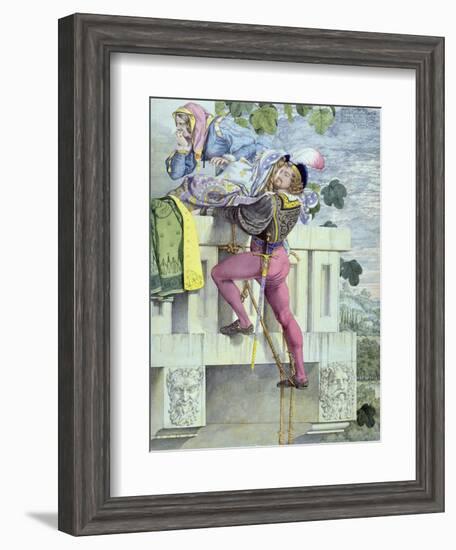 Sketch for the Passions.. Love, 1853 (Pen, Ink, W/C and Graphite on Paper)-Richard Dadd-Framed Giclee Print